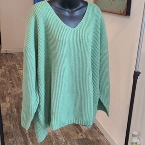 Mainstreet Blues Green Knit Sweater